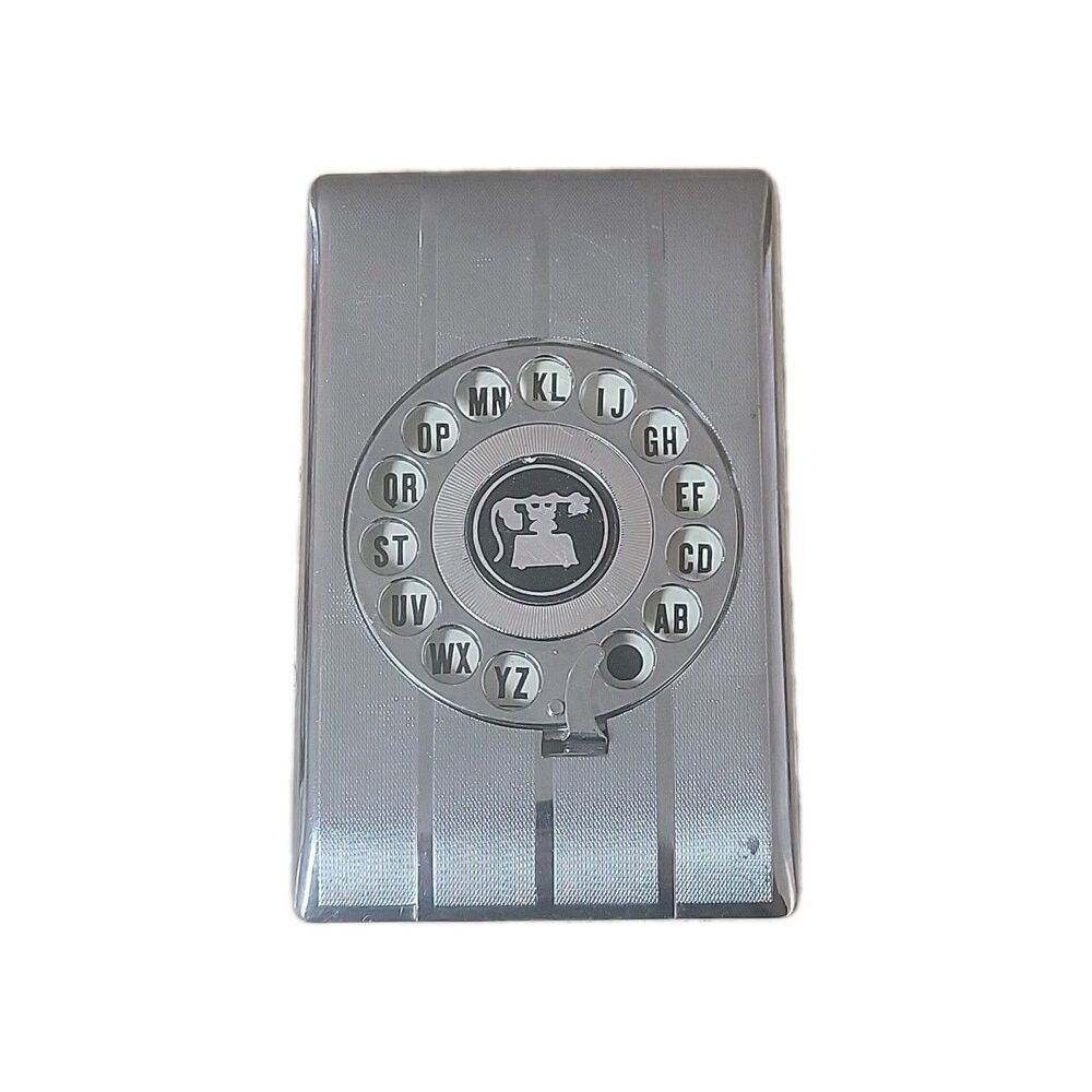 Vintage Rotary Dial Phone Tin — Retro Alphabet Dial Design — Novelty Desk Decor